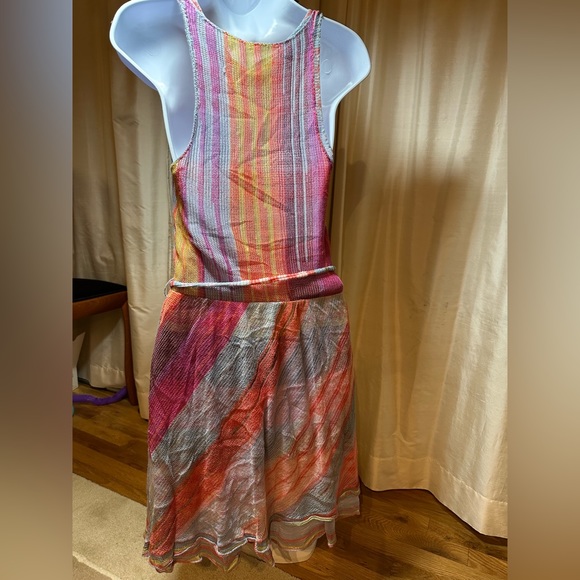 Anthropologie Cecilia Prado Rainbow Reverie Knit Dress - Picture 3 of 8